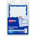 Customizable Name Tags,2 1/3 in,PK100