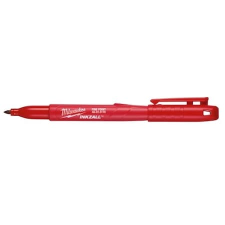 Ink Industrial Marker, Red, Bullet