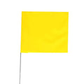 Marking Flag, Vinyl, 18" Wire Staff, Solid, 18" L., 100 PK