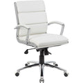 Executive CaressoftPlus Chair with Metal Chrome Finish, Mid Back