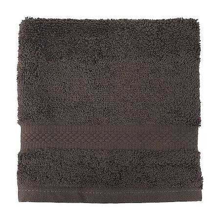 Wash Cloth,13 in L,Brown