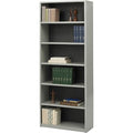 ValueMate Economy Bookcase, 6-Shelf, Gray