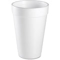 Disposable Cup, Hot/Cold, Foam, 16 oz, White, PK1000