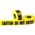 Barricade Tape, "Caution Do Not Enter", 3.0 Mil, 3" x 1000', Yellow/Black, PK4