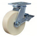 Plate Caster,Swivel,Nylon,257mm H