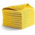 Microfiber Cloth Wipe 12"" x 12"", Yellow, 24PK
