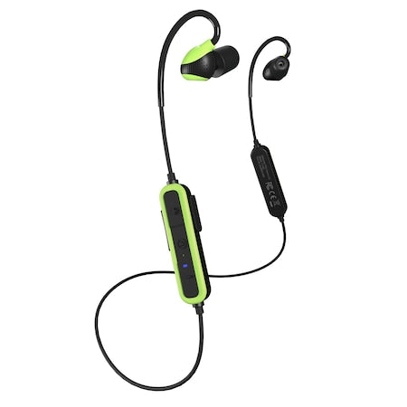 Rechargeable Earplugs Bluetooth-Enabled Earplugs with Ambient Sound, 26 NRR NRR, Green