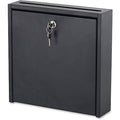 Interoffice Mail Box, 3" H, Steel, Black