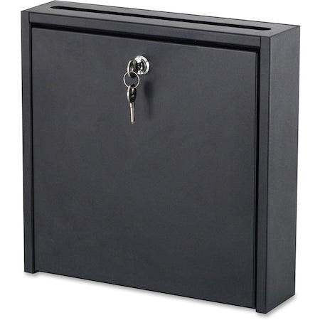 Interoffice Mail Box, 3" H, Steel, Black