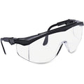 TK1, Safety Glasses, Anti-Scratch, Clear Lens, Black Frame, Half Frame