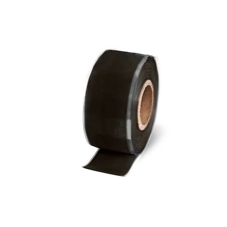 Repair Tape, Silicone, Black, 4 yd L, 1 in W