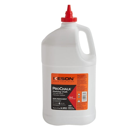 Marking Chalk, Red, Semi-Permanent, 5 lb