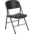 Black Plastic Folding Chair