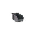 Hang & Stack Storage Bin, Polypropylene, Black, 5 in H, 5 1/2 in W, 10 7/8 in L