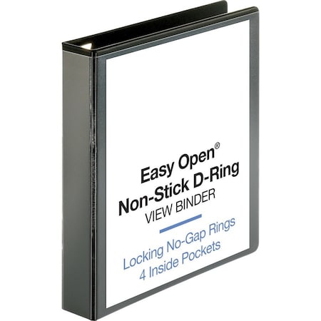 Ring Binder, Black, Clear Sleeve