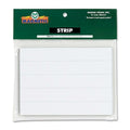 Magnetic Strips, Pre-Cut, 6in, White, PK25