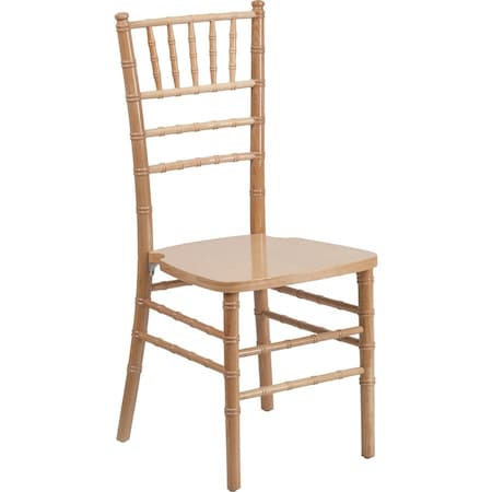 Hercules Chiavari Chair, Wood Back, 15-3/4 in W 18" L 36-1/4" H