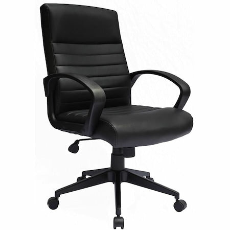 Office Chair, 42.5 in H, Black