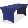 Stretch Fitted Table Cover, Blue, 72 in. W