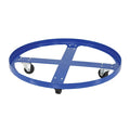 Drum Dolly, 55 gal, 28.375 in L, Blue