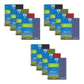 Subject 1 Pkt Wirebound Notebooks, 11"x9", 160 sht, Asstd Covers, College Ruled w/Margin, PK12