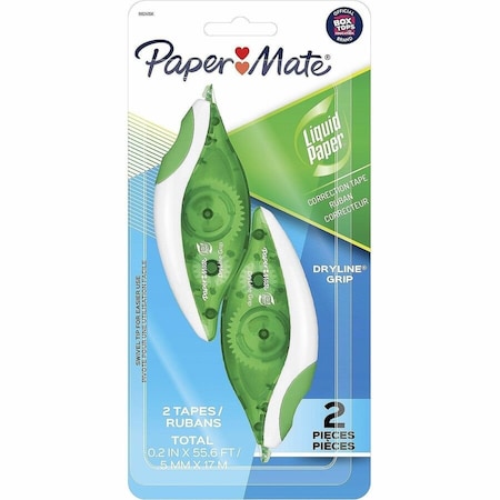 Correction Tape, No Cap, Grip Zone, PK2