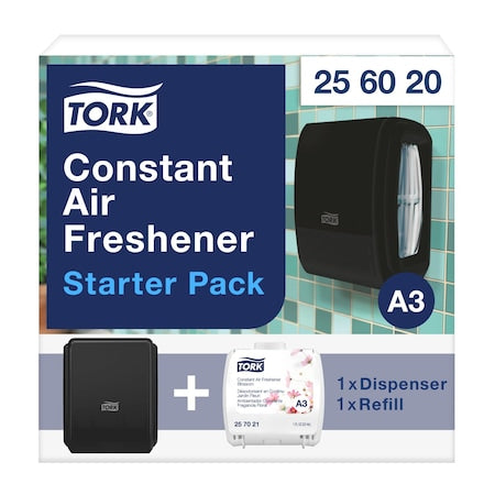 Air FreshDispenser Kit, Black, 4 7/8 in H