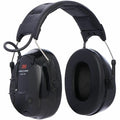 Headset, 21dB, Headband, Black, AA Batteries
