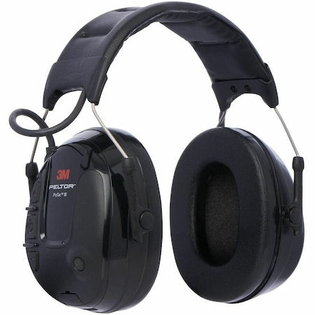 Headset, 21dB, Headband, Black, AA Batteries