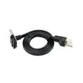 Power Cord,8-3/4"" H,5"" W,1-1/2"" L,Black
