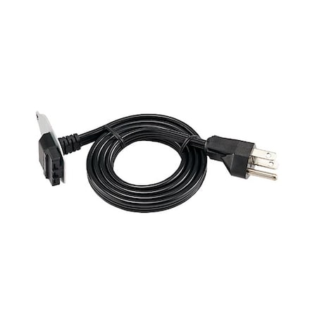 Power Cord,8-3/4"" H,5"" W,1-1/2"" L,Black