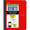 Composition Book, Medium/College Rule, Randomly Assorted Cover Color, (80) 9.75 x 7.5 Sheets