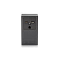 Straight Blade Receptacle, 6-30R, 30 A, 250V AC, 2 Pole, 3 Wire, Surface Mount, Isolated Ground