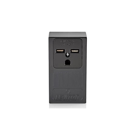 Straight Blade Receptacle, 6-30R, 30 A, 250V AC, 2 Pole, 3 Wire, Surface Mount, Isolated Ground