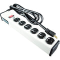 Outlet Strip, SJT, 5-20P, 15 ft., White