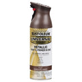 Spray Paint, Amber, Flat Metallic, Solvent, 11 oz