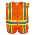 Expandable Safety Vest, Type, Orange Mesh