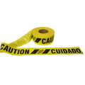 Barricade Tape, Caution/Cuidado, 3" W, PK12