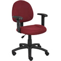 B316 Posture Deluxe Office Task Chair, 25 in W 25" L 40" H, Adjustable, Tweed Seat