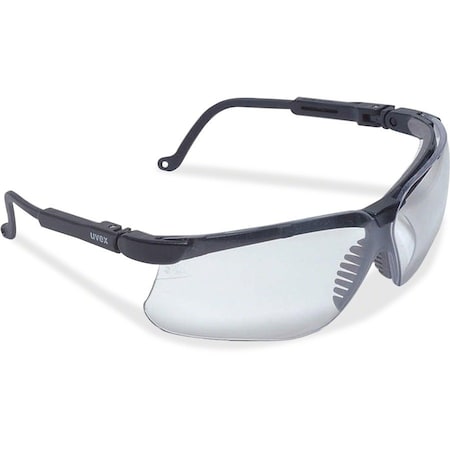 Genesis XC, Safety Glasses, Anti-Scratch, Clear Lens, Black Frame, Half-Frame