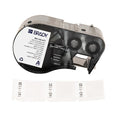 Wraparound Label, White, Vinyl, 1 in W
