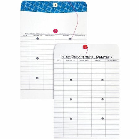 Interoffice Envelope, White, Paper, PK100