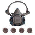 Half Mask Respirator Kit: Includes 4 Filters, Nuisance Organic Vapor/P100, 6000 Series, Size L