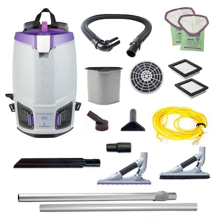 GoFit 6, 6 qt. Backpack Vacuum w/ ProBlade Hard Surface & Carpet Tool Kit