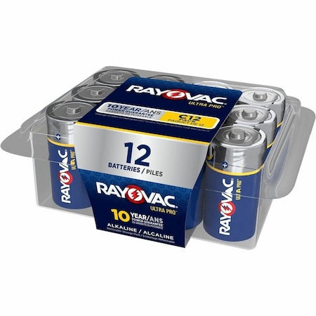 UltraPro C Alkaline Battery, 1.5V DC, PK12