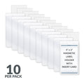 Label Holder, Polypropylene, 4 in H