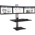 Standing Desk Electric Triple Monitor Standing Desk, 23" D X 28" W X