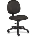 Fabric Task Chair, 22-, Armless, Black