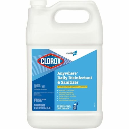 Disinfectant Cleaner, Jug, Unscented, 4 PK