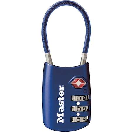 1-3/16" Blue Set Your Own Combination TSA Luggage Lock